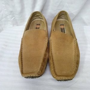 GH BASS Men's Faux Suede Shoes Earth~Dobsontan~Biege Casual Loafers~Sz~11/44 D